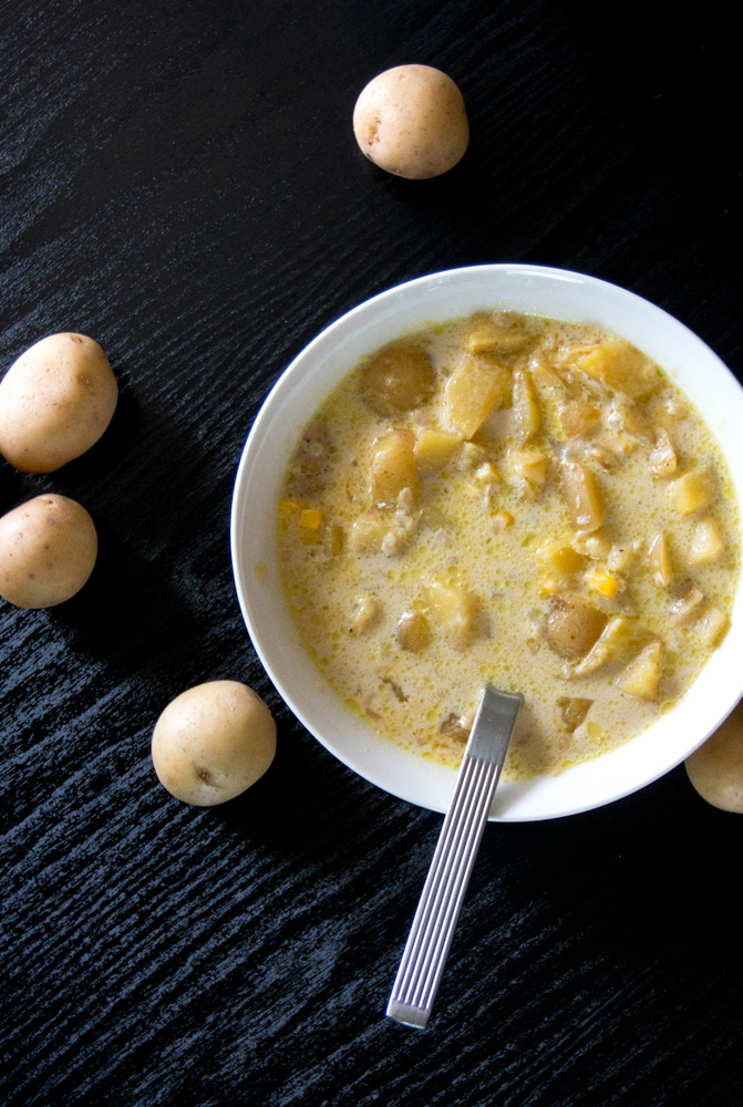 Simply delicious corn and potato chowder on the stovetop or Instant Pot. Creamy, corny goodness in no time!