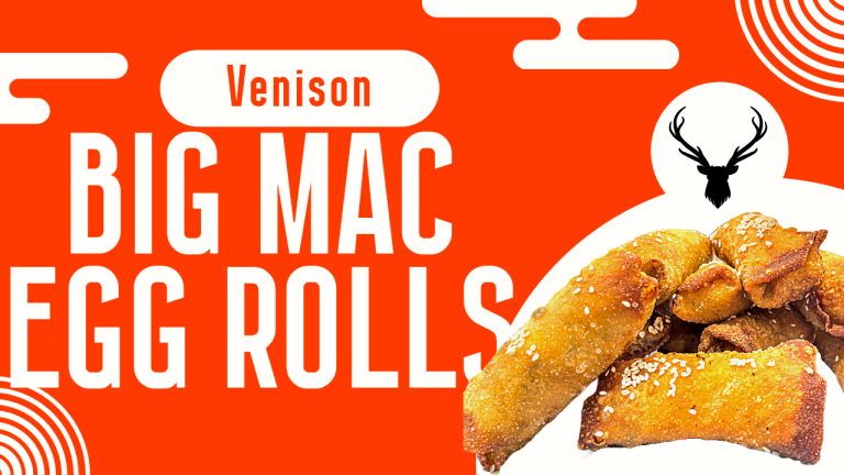 Venison Big Mac Egg Rolls